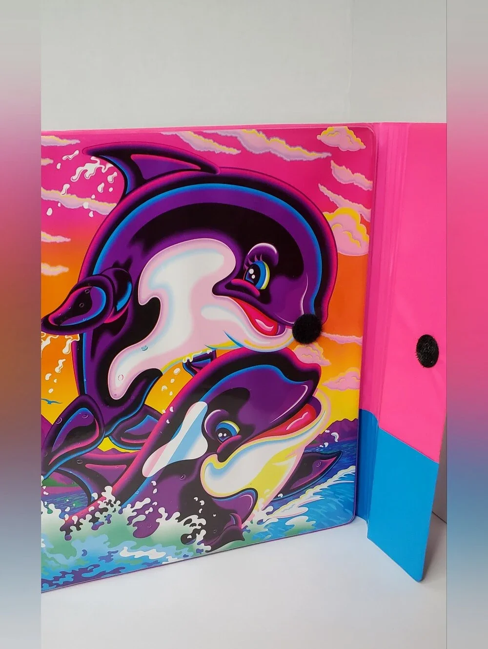 Lisa Frank RARE Vintage 90s  Max and Minie Binder + 2 Vintage Lisa Frank Folders